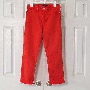 HUDSON Los Angeles Women's Straight Leg Jeans  Size 30  Deep Coral  NWOT
